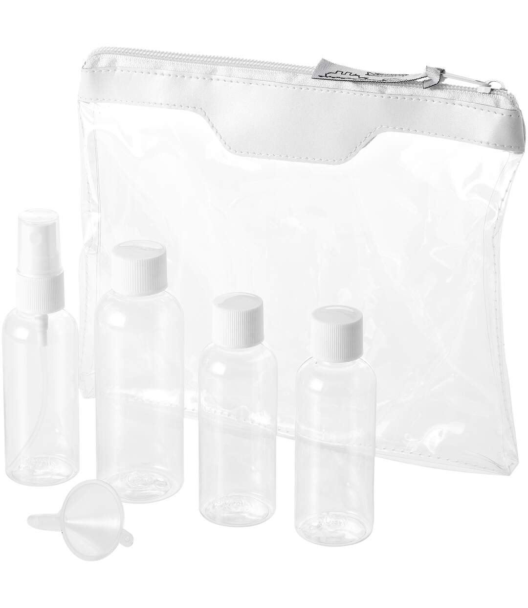 Set de bouteilles de voyage approuvé par la compagnie aérienne munich 20 x 16 x 3.4cm transparent/white Bullet-3