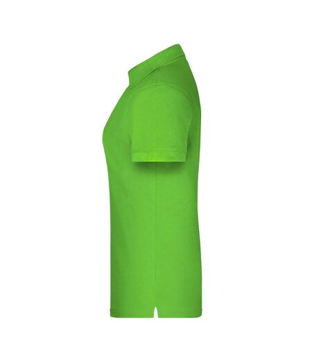 Polo Bio Workwear Femme Vert Citron James And Nicholson