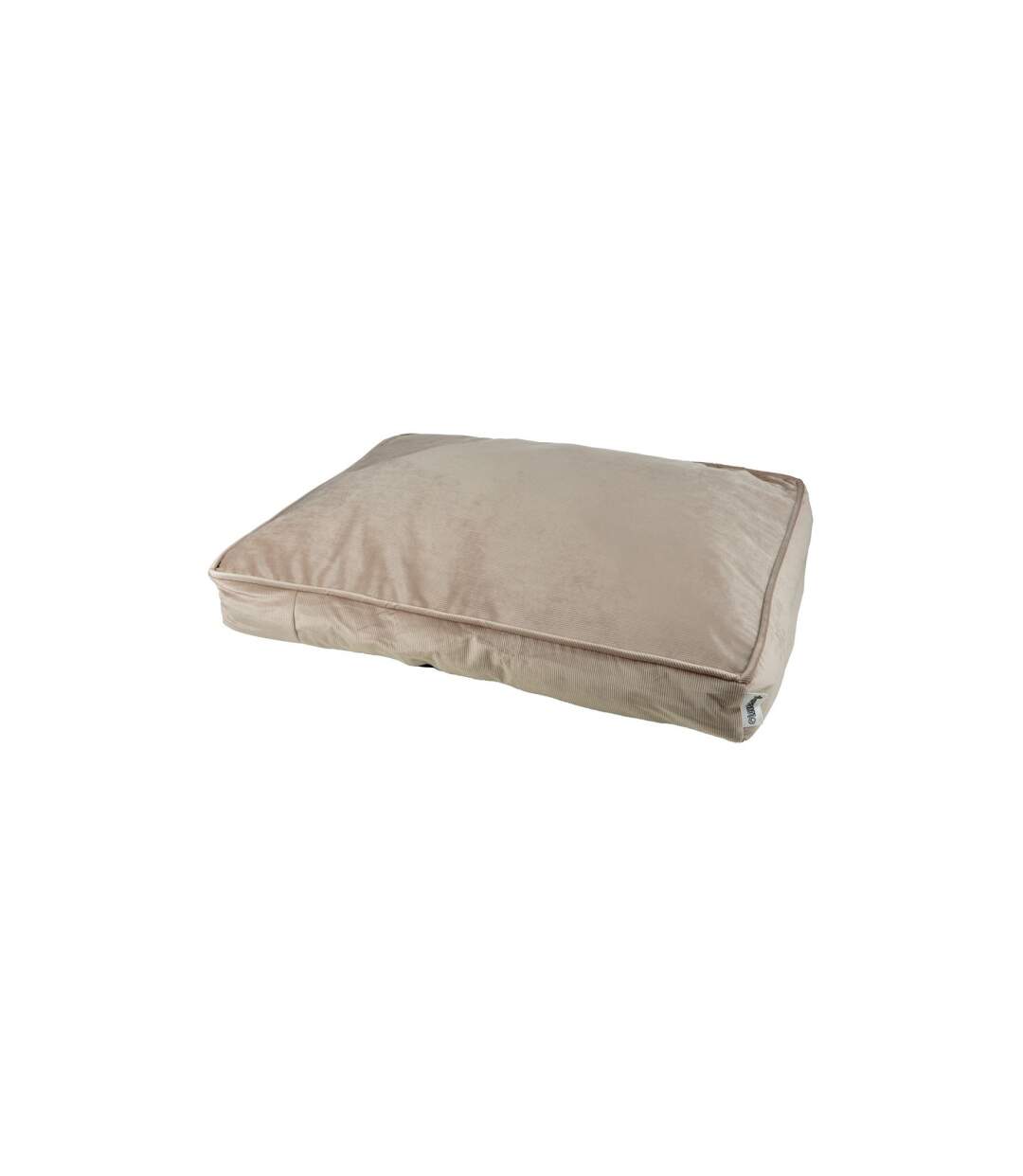 Coussin Rectangle Chien & Chat Velours Crafty 80cm Noisette-1