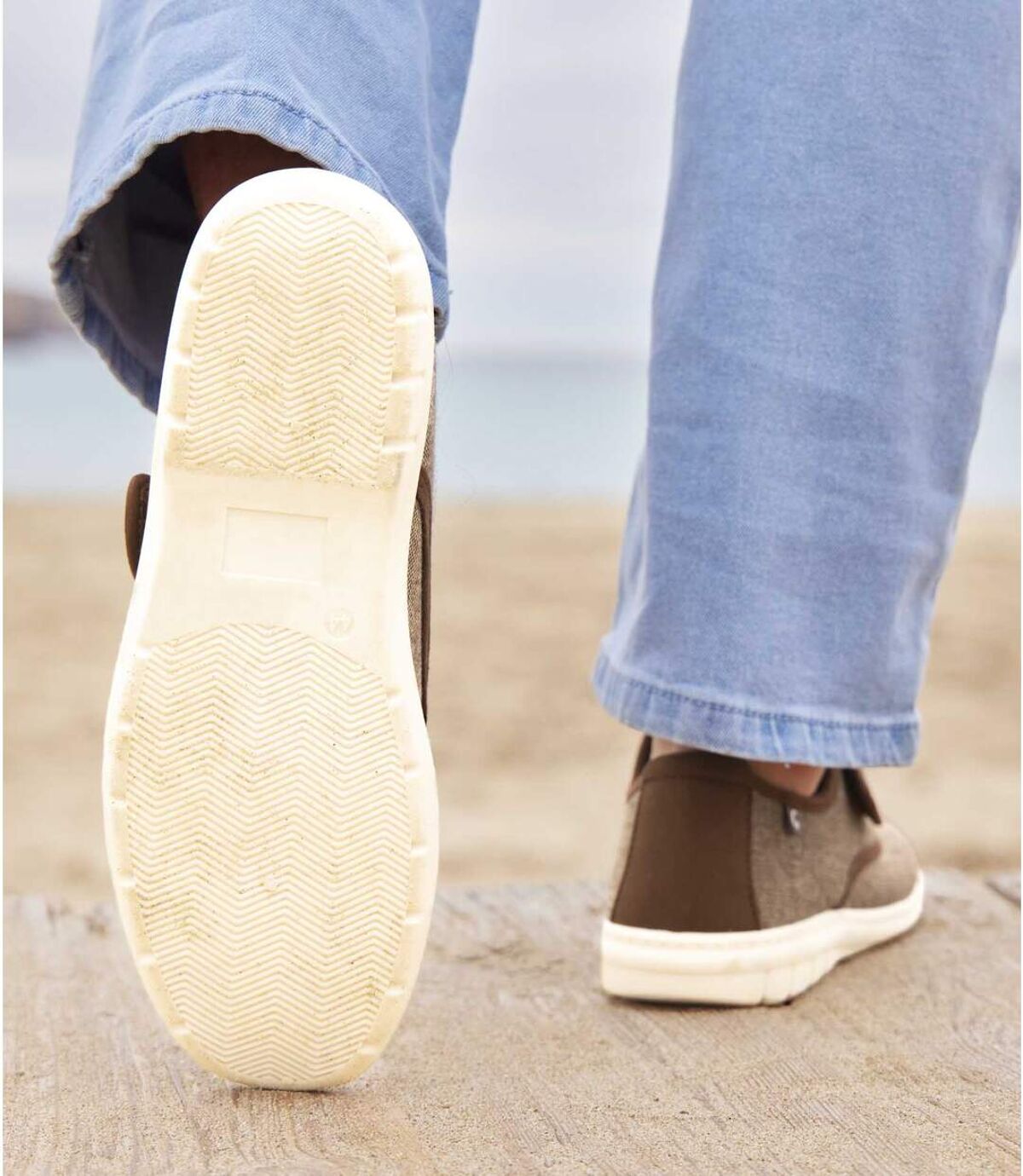 Leichte Schuhe aus Canvas mit Klettverschluss Atlas For Men