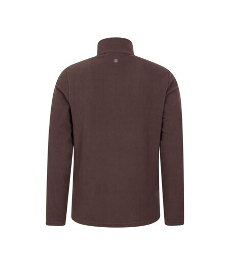 Mens camber ii half zip fleece top brown Mountain Warehouse