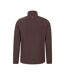 Mens camber ii half zip fleece top brown Mountain Warehouse