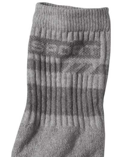 Pack of 4 Pairs of Men's Sports Socks - Burgundy Gray Indigo