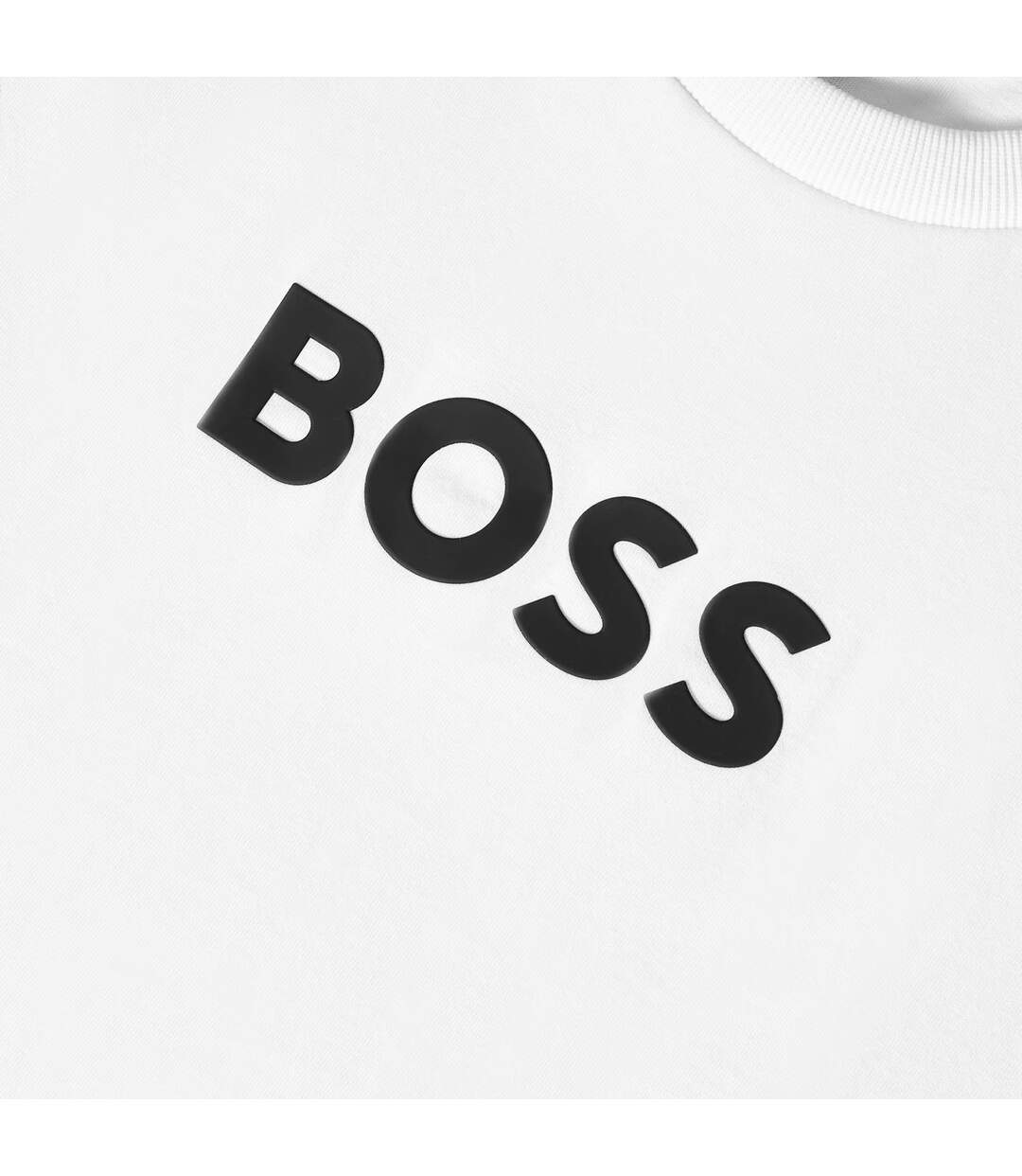 Mens Logo Short-sleeved T-shirt White Boss-3