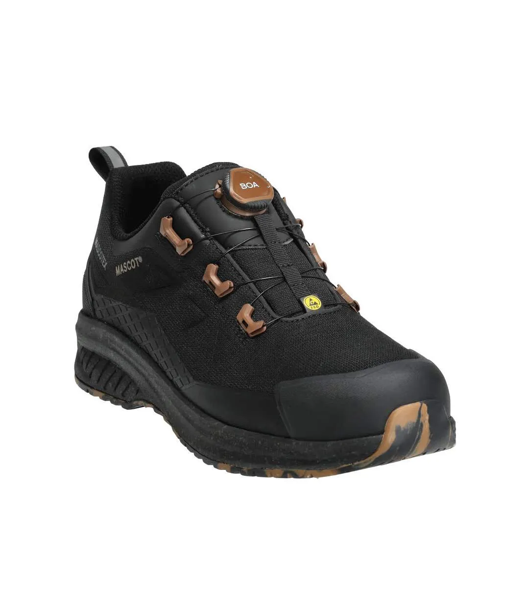 Mens Footwear Customised Logo Safety Shoes Black Mascot-1