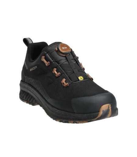 Mens Footwear Customised Logo Safety Shoes Black Mascot