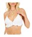 Haut De Maillot De Bain Motif/style Triangle Femme Blanc Brave Soul-3