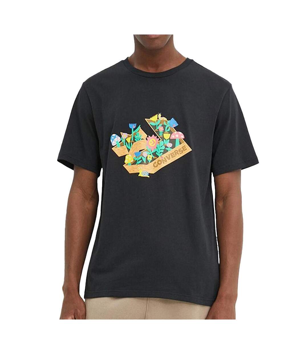 T-shirt noir homme converse outdoor star-1