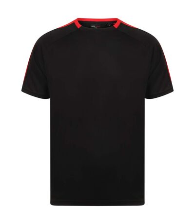 T-shirt team adulte noir / rouge Finden & Hales Finden & Hales