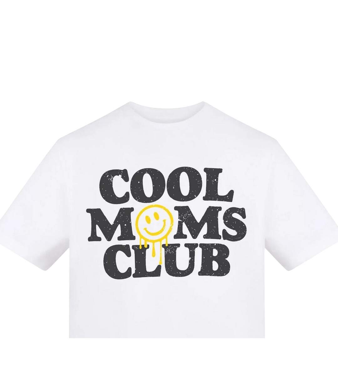 Womens/ladies Cool Moms Club T-shirt White AWD-3