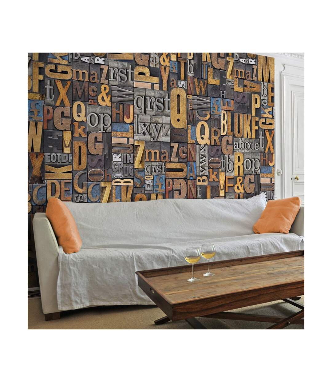 Papier Peint Verbal Puzzle 50x1000cm-1