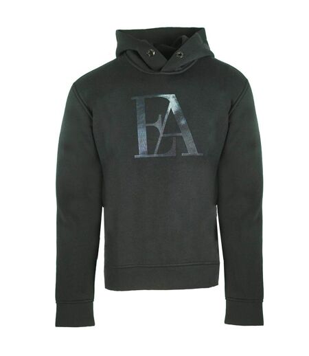 Sweat À Capuche Motif/style Aigle Homme Noir Emporio Armani