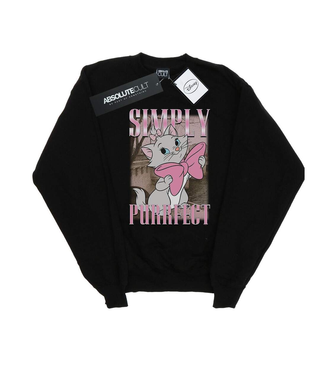 Disney - Sweat ARISTOCATS MARIE SIMPLY PURRFECT HOMAGE - Femme (Noir) - UTBI13352-1
