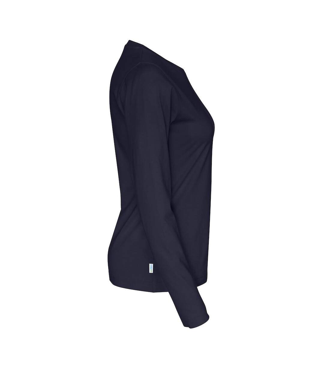 Womens/ladies long-sleeved t-shirt navy Cottover-4