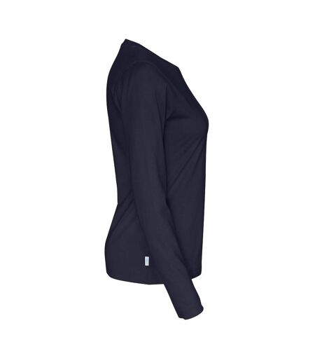 Womens/ladies long-sleeved t-shirt navy Cottover