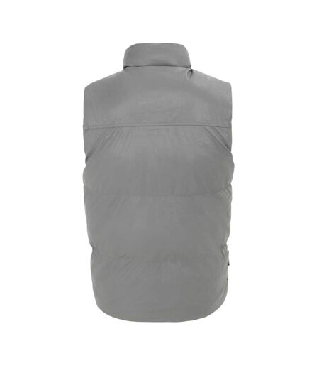 Mens Pu Padded Gilet Dark Grey Firetrap