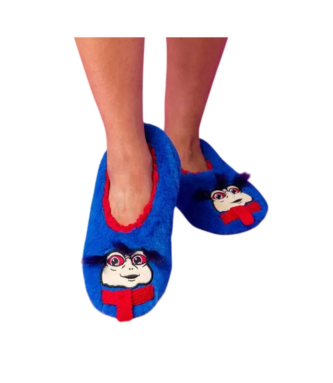Unisex Adult The Worm Slippers Blue Red Labyrinth-4