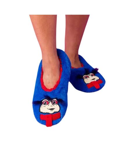 Unisex Adult The Worm Slippers Blue Red Labyrinth