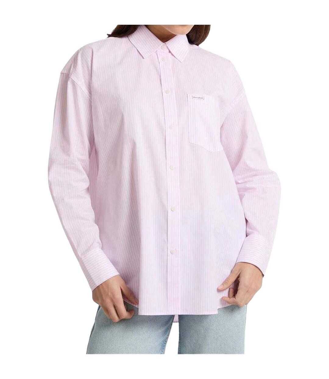 Chemisier Motif/style Rayé Femme Rose Guess-1
