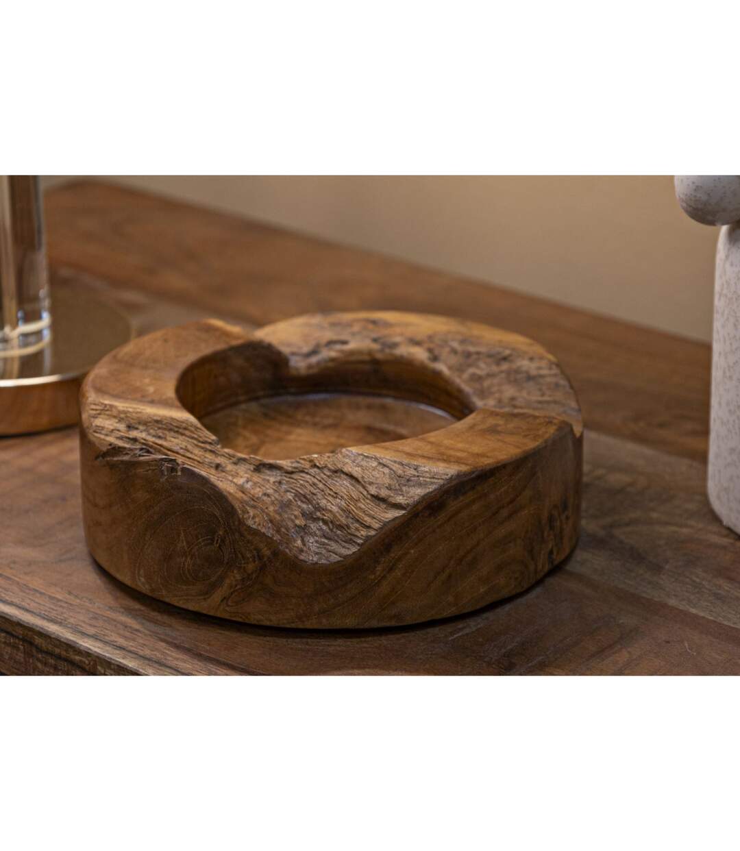 Vide-Poche en Bois Erusi Plus 21cm Naturel-5