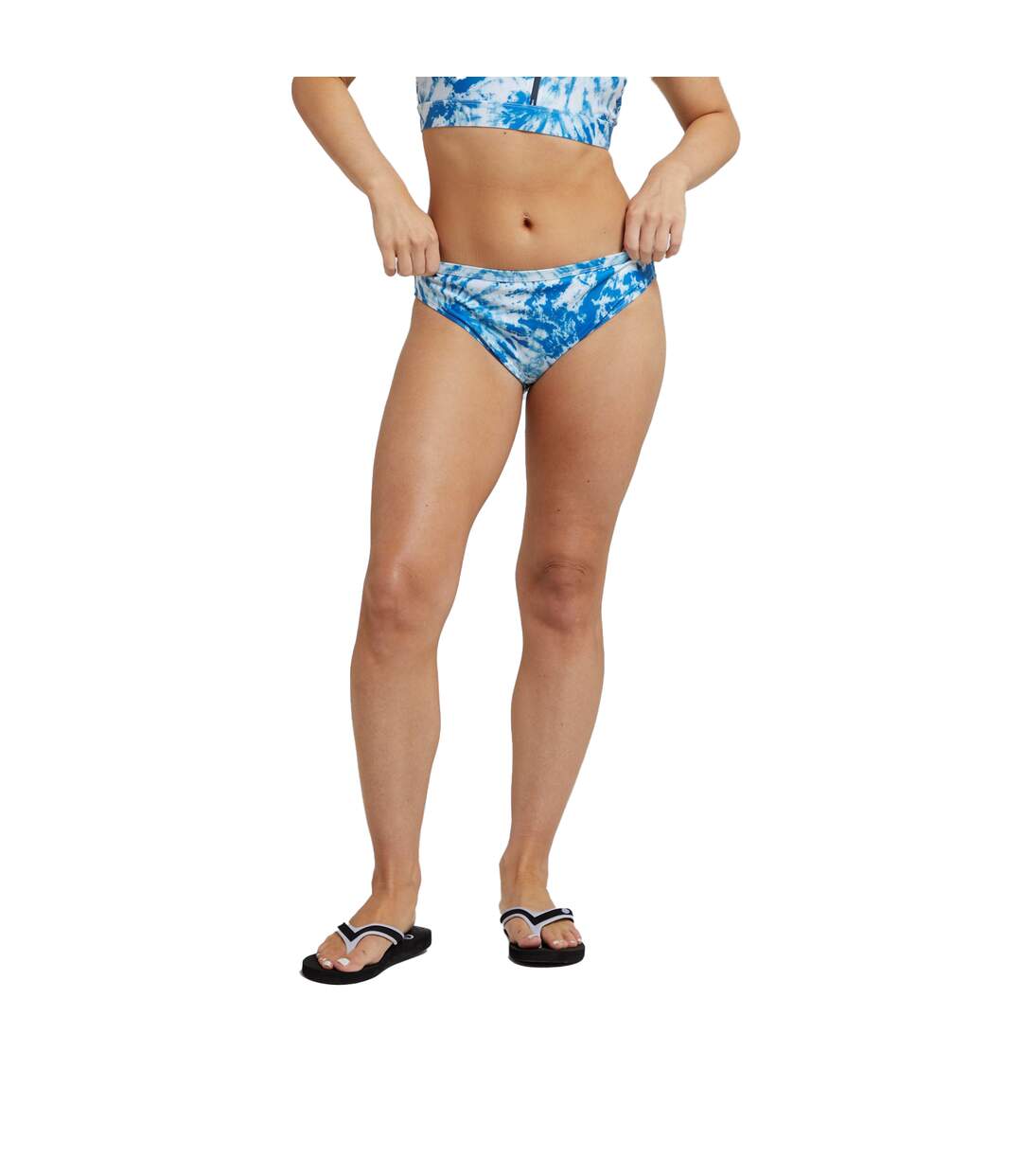 Bas de maillot de bain femme bleu Animal-3