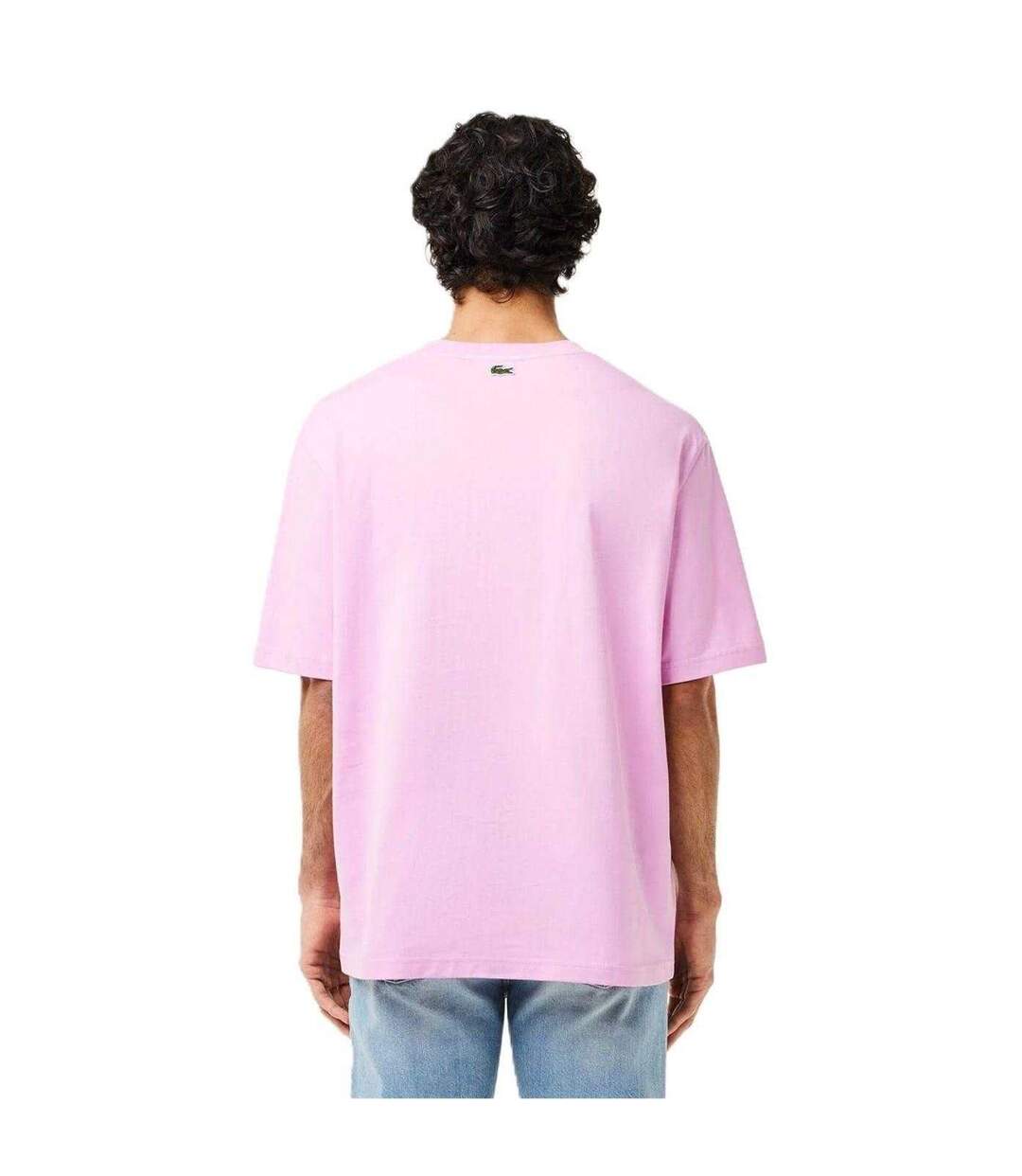 T-shirt Motif/style Logo Homme Rose Lacoste-2