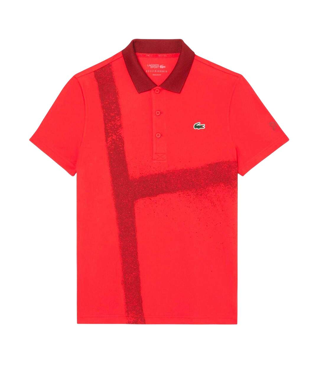 Polo Manches Courtes Novak Djokovic Homme Rouge Lacoste-2