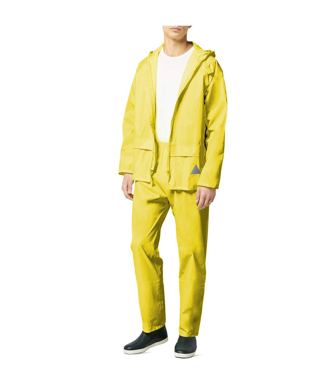 Veste et pantalon de pluie homme jaune néon Result