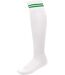 chaussettes sport - PA015 - blanc rayure vert