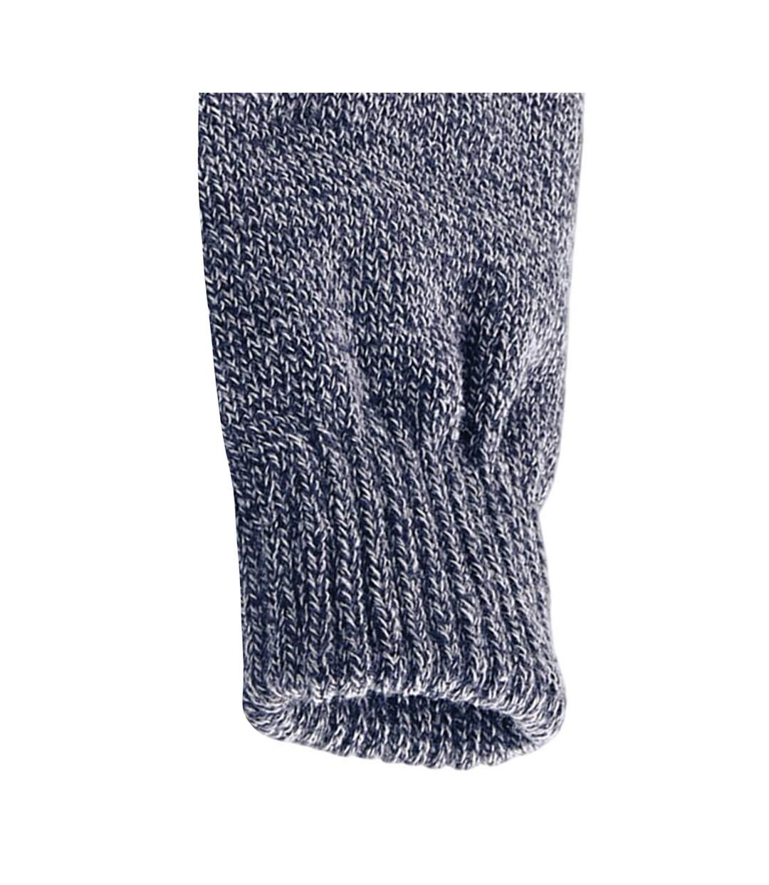 Gants Adulte L-xl Bleu Marine Chiné Beechfield-2