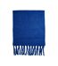 Womens/ladies Fringe Textured Scarf One Size Blue Pieces-2