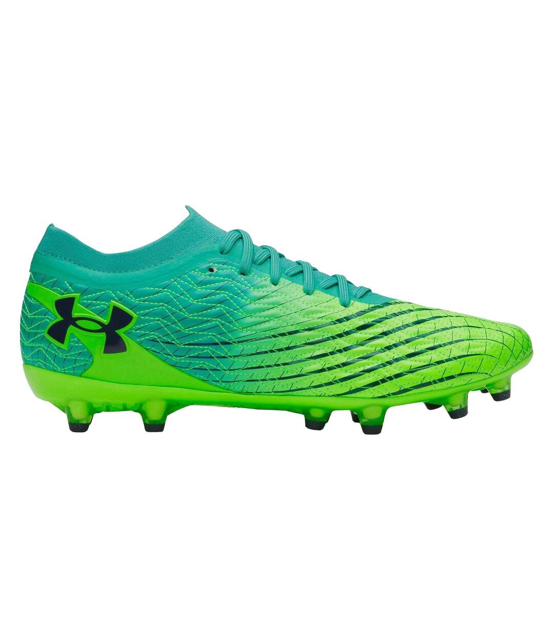 Chaussures De Foot Pour Terrain Ferme Homme Vert Turquoise Vif Under Armour-1