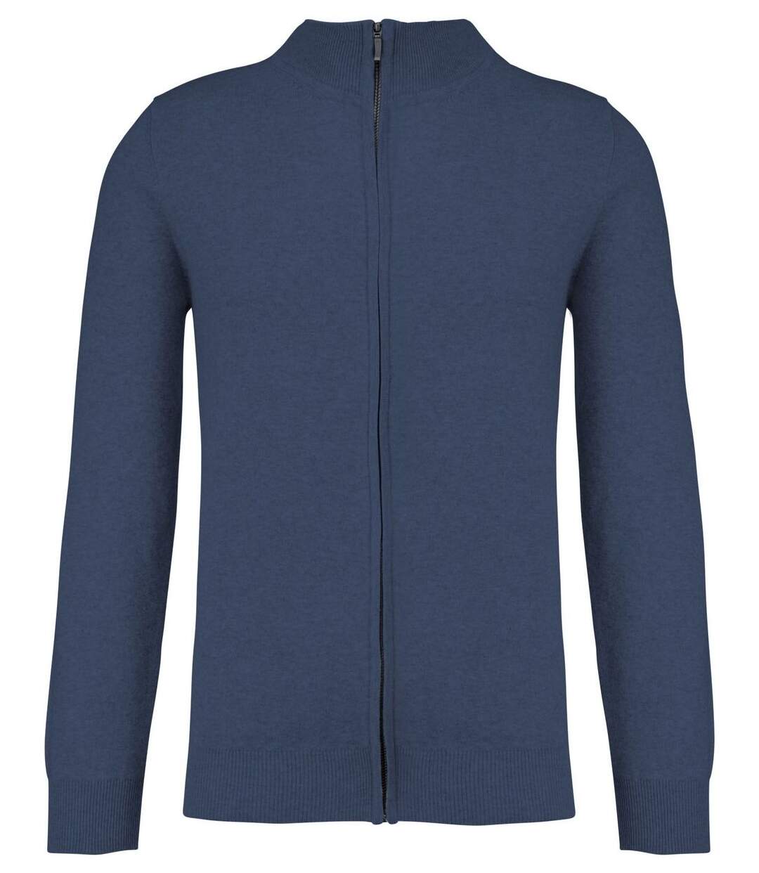 Gilet cardigan zippé - HOMME - K984 - bleu marine