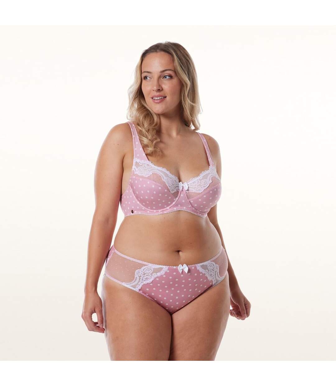 Soutien-gorge grand maintien rose Icone