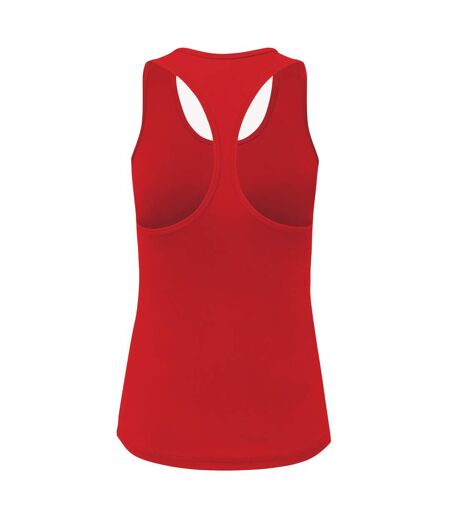 Womens/ladies performance recycled undershirt fire red TriDri