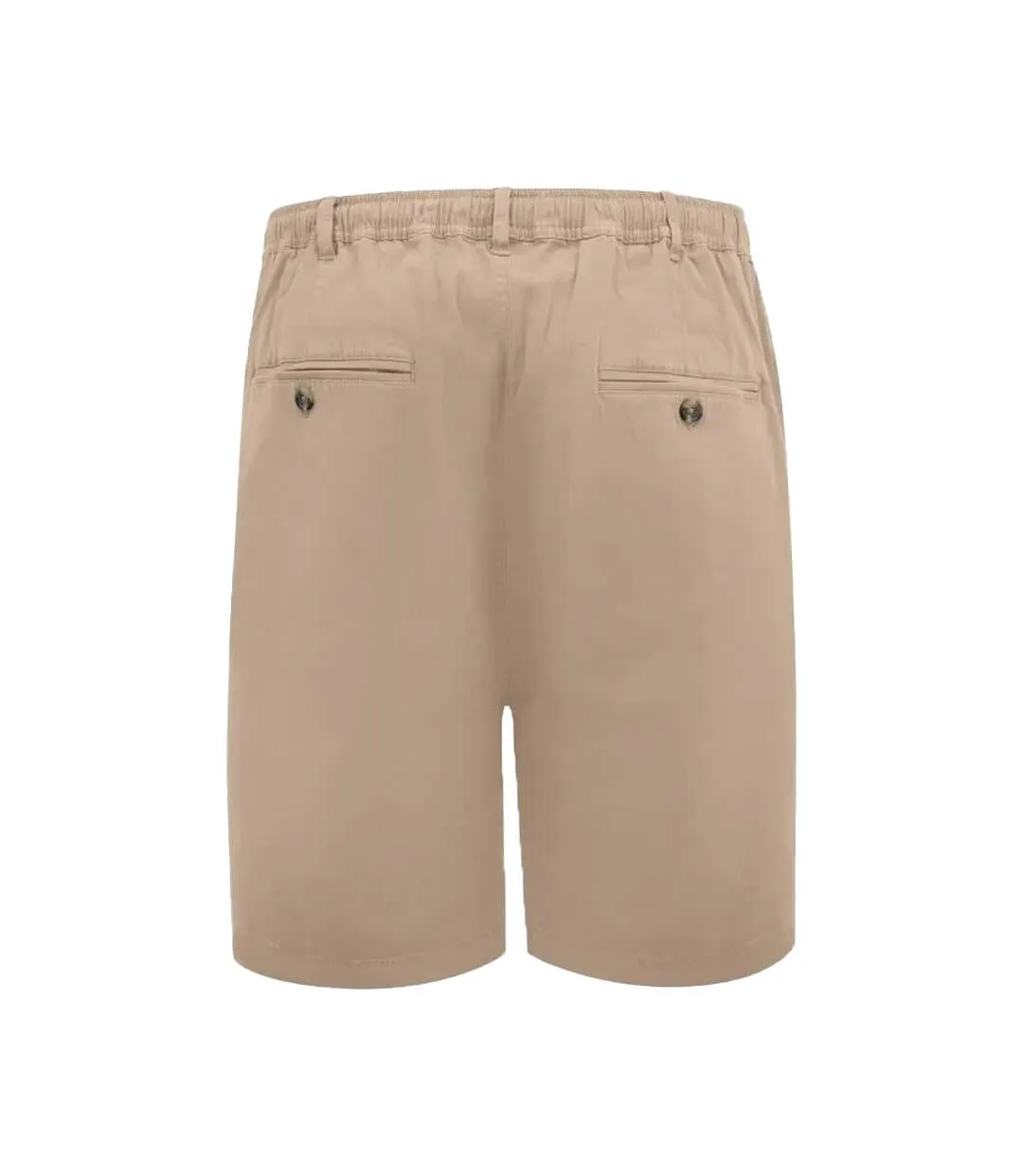 Mens Spencer D555 Stretch Elasticated Waist Kingsize Shorts Stone Duke-3