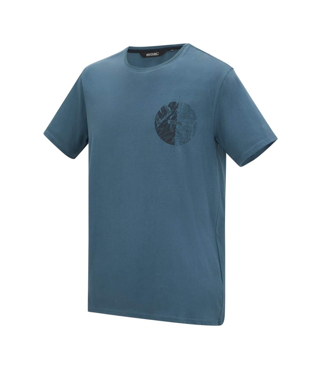T-shirt Motif/style Boussole Cline Homme Gris Pâle Regatta-4
