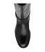 Womens/ladies Freya Leather Knee-high Boots Black Lotus Shoes-4