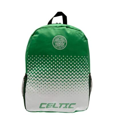 Celtic FC Official Fade Soccer Crest Design Backpack (Green/White) (One Size) - UTSG10356