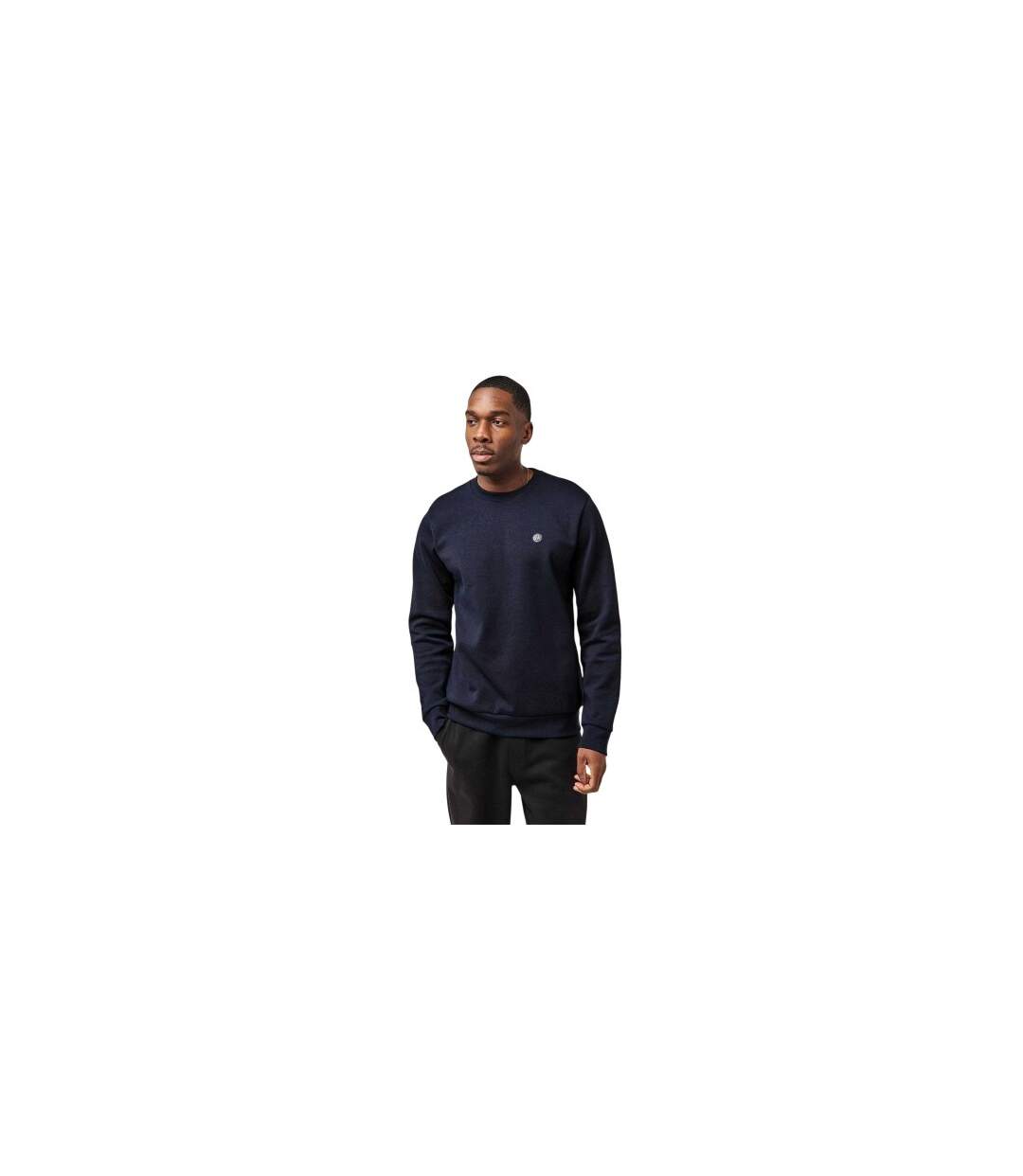 Sweat Motif/style Logo Homme Bleu Foncé Boss-1