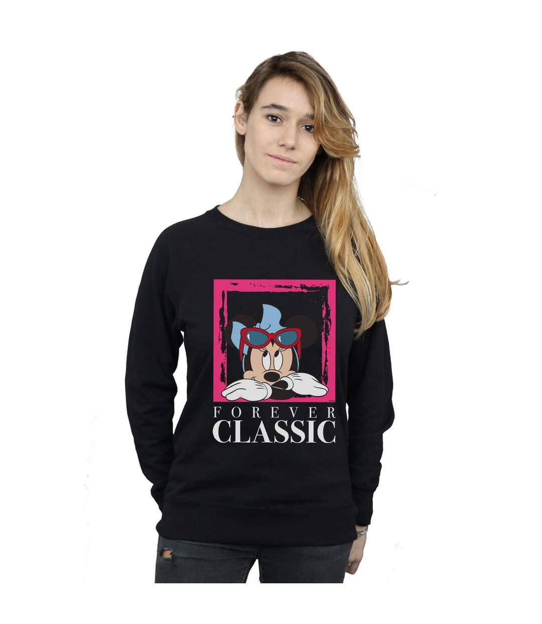 Disney Sweat classique Minnie Mouse Forever Womens/Ladies (Noir) - UTBI27765-2