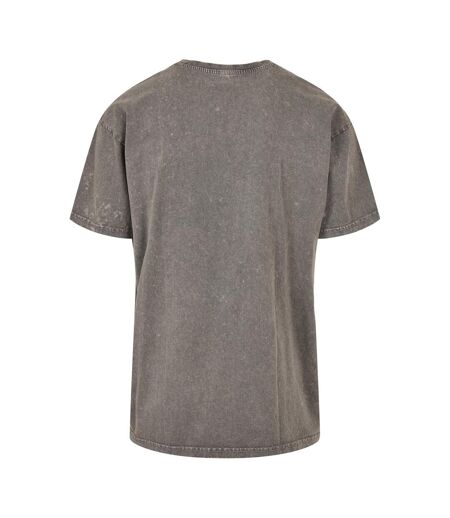 T-shirt Motif/style Délavé À L'acide Adulte Anthracite Build Your Brand