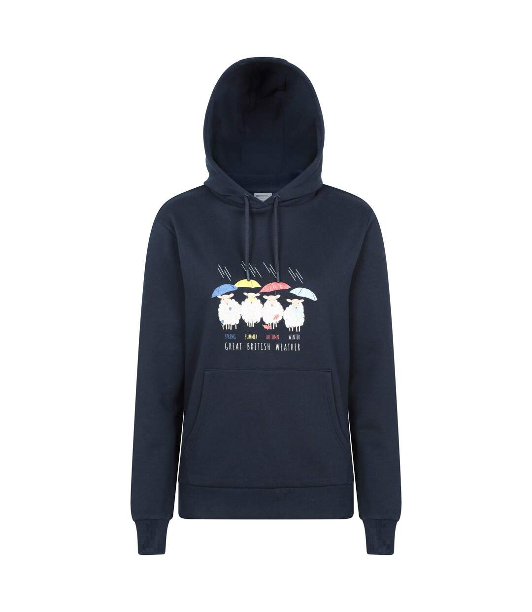 Sweat À Capuche Great British Weather Femme Bleu Marine Mountain Warehouse-1