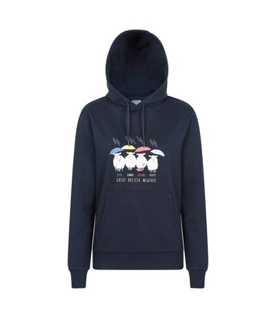 Sweat À Capuche Great British Weather Femme Bleu Marine Mountain Warehouse