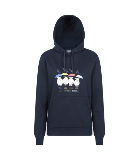 Sweat À Capuche Great British Weather Femme Bleu Marine Mountain Warehouse