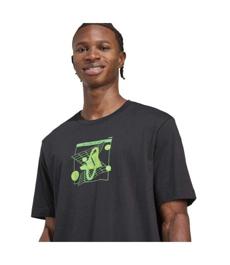 T-shirt Motif/style Géométrique Homme Noir Adidas