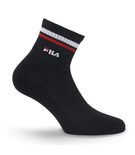 Lot 6 Paires de chaussettes Quarter homme Rayés et petit logo F9398 Fila
