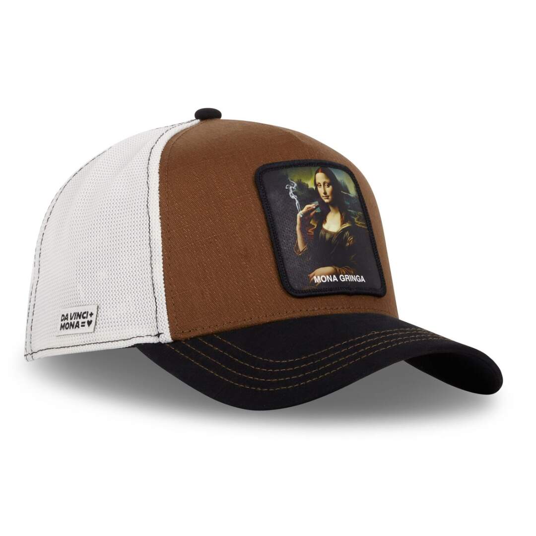 Casquette homme trucker effet bamboo finitions premium Mona chica Capslab-2