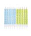 Lot de 12 Bougies d'Anniversaire Magiques 6cm Bleu & Vert-1