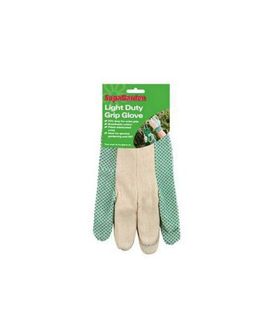 Ambassador Light Duty Grip Glove (Green/Natural) (4.7 x 11in)